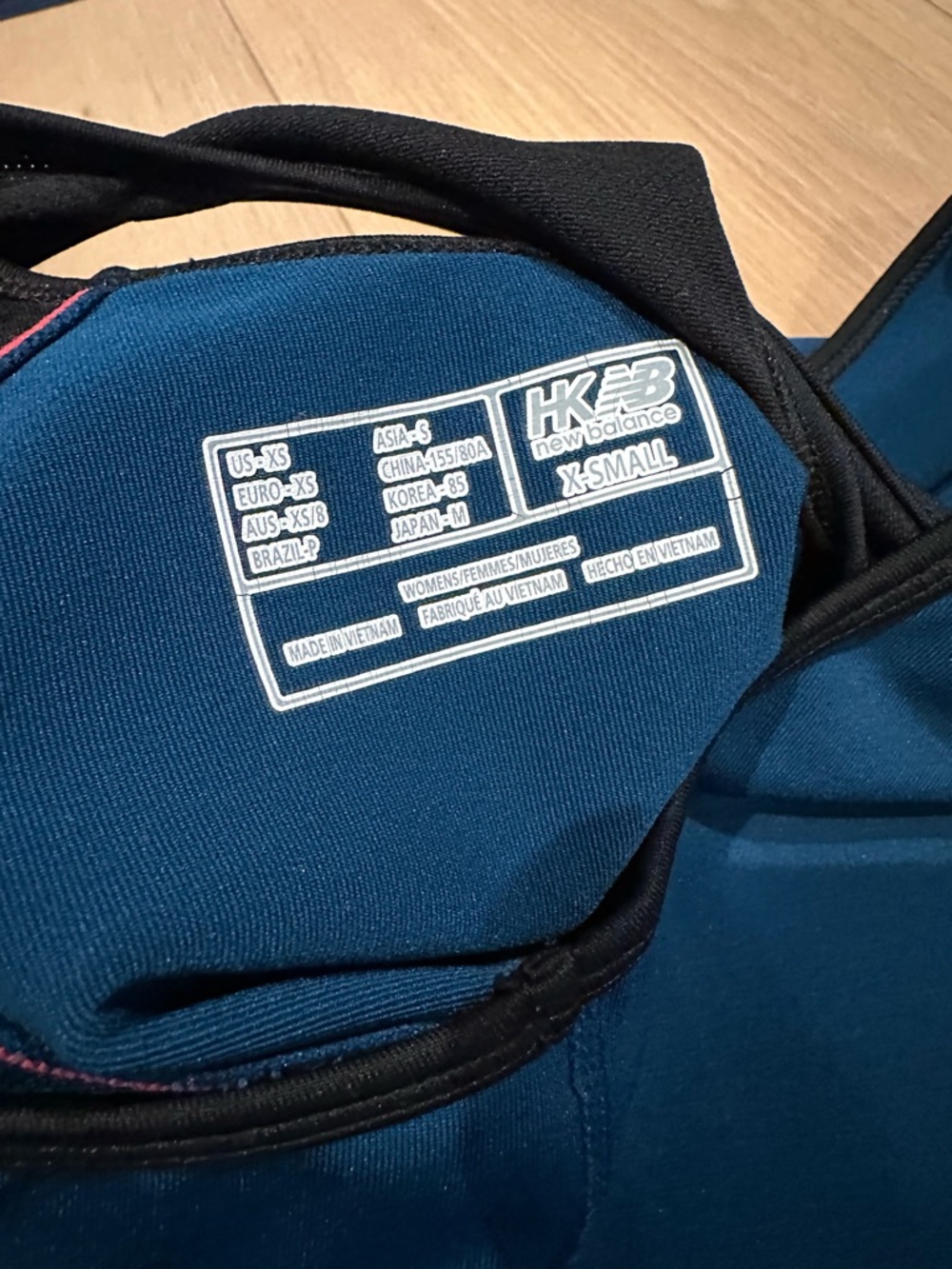 Women's New Balance Blue Racerback Active Tank Top - Picture 4 of 4